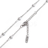 Non-Tarnish 304 Stainless Steel Satellite Chain Necklace for Men Women NJEW-K245-011C-2