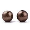 Spray Painted ABS Plastic Imitation Pearl Beads OACR-T015-05C-04-2
