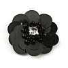 Flower Shape PVC Sequin/Paillette Beading Appliques DIY-WH0308-287F-1