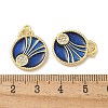 Brass Micro Pave Cubic Zirconia Pendants KK-B124-04G-01-3