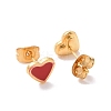 304 Stainless Steel Enamel Stud Earrings EJEW-B009-06G-04-2