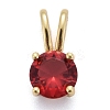 Brass Micro Pave Cubic Zirconia Pendants KK-P192-04-G02-1