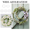 5Pcs Acrylic Round Oval Wreath Boards DIY-WH0570-18-6