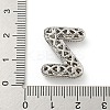 Platinum Plated Brass Micro Pave Cubic Zirconia Pendants KK-L073-001P-Z-3