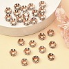 Brass Rhinestone Spacer Beads X-RB-A020-7mm-01RG-4