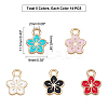 Light Gold Plated Alloy Enamel Charms ENAM-PH0001-52LG-2