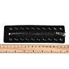 PU Leather Lace-in Boot Zipper Inserts DIY-XCP0003-45-3