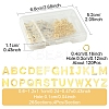 104Pcs 26 Styles Letter A~Z 304 Stainless Steel Alphabet Letter Charms STAS-FS0001-66-4