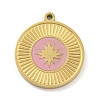 316 Surgical Stainless Steel Enamel Pendants STAS-M073-18A-02G-1