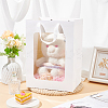 Paper Visible Window Gift Bags with Rope Handles ABAG-WH0040-14C-5