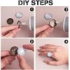 50Pcs Tibetan Style Brass Plain Edge Bezel Cups KK-HY0001-22-4