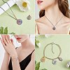 16Pcs 8 Style Eye Theme 304 Stainless Steel Rhinestone Pendants STAS-SZ0002-85P-6