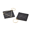 Brass with PU Leather Pendants FIND-Z048-08D-KCG-2