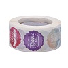 Flat Round Paper Thank You Stickers DIY-C042-15-2