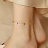Stainless Steel Alloy Charm Anklets WG33B59-13-1
