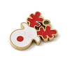 Christmas Theme Ion Plating(IP) 304 Stainless Steel Enamel Pendants STAS-Z083-09G-05-2