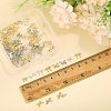 120Pcs 12 Styles Alloy Cabochons MRMJ-CA0001-51-6