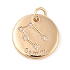 Brass with Clear Cubic Zirconia Pendants KK-N256-24C-G-1