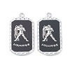 Alloy Twelve Constellations Series Big Pendants PALLOY-O107-01P-05-1
