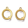 PVD Vacuum Plating  304 Stainless Steel Charms STAS-H112-Q-AB-1