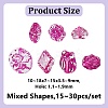 Fuchsia Transparent Acrylic Beads TACR-AR0001-28-2
