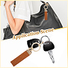 2 Bags 2 Colors PU Leather Keychains KEYC-CL0001-27B-5