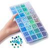 960Pcs 32 Style Transparent & Opaque Plastic Beads KY-YW0001-43-4