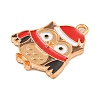 Christmas Theme Alloy Enamel Pendants ENAM-M221-01KCG-04-2