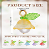 60Pcs 6 Colors Transparent Spray Painted Glass Pendants FIND-PH0024-56-2