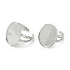 304 Stainless Steel Cuff Rings Components STAS-Z138-02P-03-3