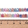 Anti-Tarnish Electroplate Glass Imitation Jade Beads Strands EGLA-T029-6mm-13M-4