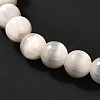 Natural Selenite Beads Stretch Bracelets BJEW-JB06620-01-4