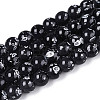 Baking Paint Glass Beads Strands DGLA-N015-8mm-10-1
