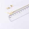 Stainless Steel Letter Pendant Necklaces & Stud Earrings Sets WG3FD2C-01-3