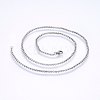Tarnish Resistant 304 Stainless Steel Cable Chain Necklaces NJEW-P226-02P-02-1