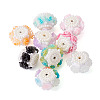 7Pcs 7 Colors Polymer Clay with Imitation Pearl Beads CLAY-TA0001-78-2
