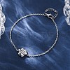 Dog Paw Print 304 Stainless Steel Pendant Necklaces & Bracelets & Stud Earrings Sets for Women SJEW-C004-20P-2