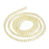 Electroplate Transparent Glass Beads Strands GLAA-H021-01A-FR04-5