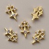 Star Zinc Alloy Rhinestone Cabochons FIND-WH0150-81LG-1