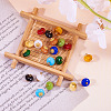 20Pcs 10 Colors Resin Imitation Jade Rondelle Charms FIND-TA0004-62-4