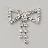 Brass Rhinestone Shoe Decoration KK-WH0056-68-1