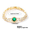 Minimalist Brass Rhinestone Chain Bracelets for Women OD4455-4-1