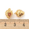 Brass Micro Pave Cubic Zirconia Pendants KK-K369-01G-09-3