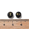 Plating Opaque Acrylic Beads OACR-R005-03T-2