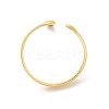 Ion Plating(IP) 304 Stainless Steel Melting Drop Open Cuff Rings for Women RJEW-L107-001G-3