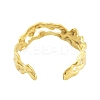 Real 18K Gold Plated 304 Stainless Steel Open Cuff Rings for Women LS-RJEW-B061-01G-06-3