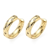Brass Micro Pave Clear Cubic Zirconia Hoop Earrings EJEW-A132-17G-4