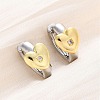 Brass Micro Pave Clear Cubic Zirconia Hoop Earrings EJEW-H158-19B-GP-3