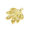 Brass Pave Clear Cubic Zirconia Pendants LS-KK-L238-30G-2