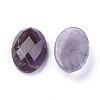 Natural Amethyst Cabochons G-G760-A09-2